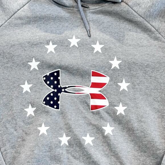 Under Armour Women’s UA Freedom Logo USA Cowl Neck Hoodie Size XL EUC - Picture 2 of 8